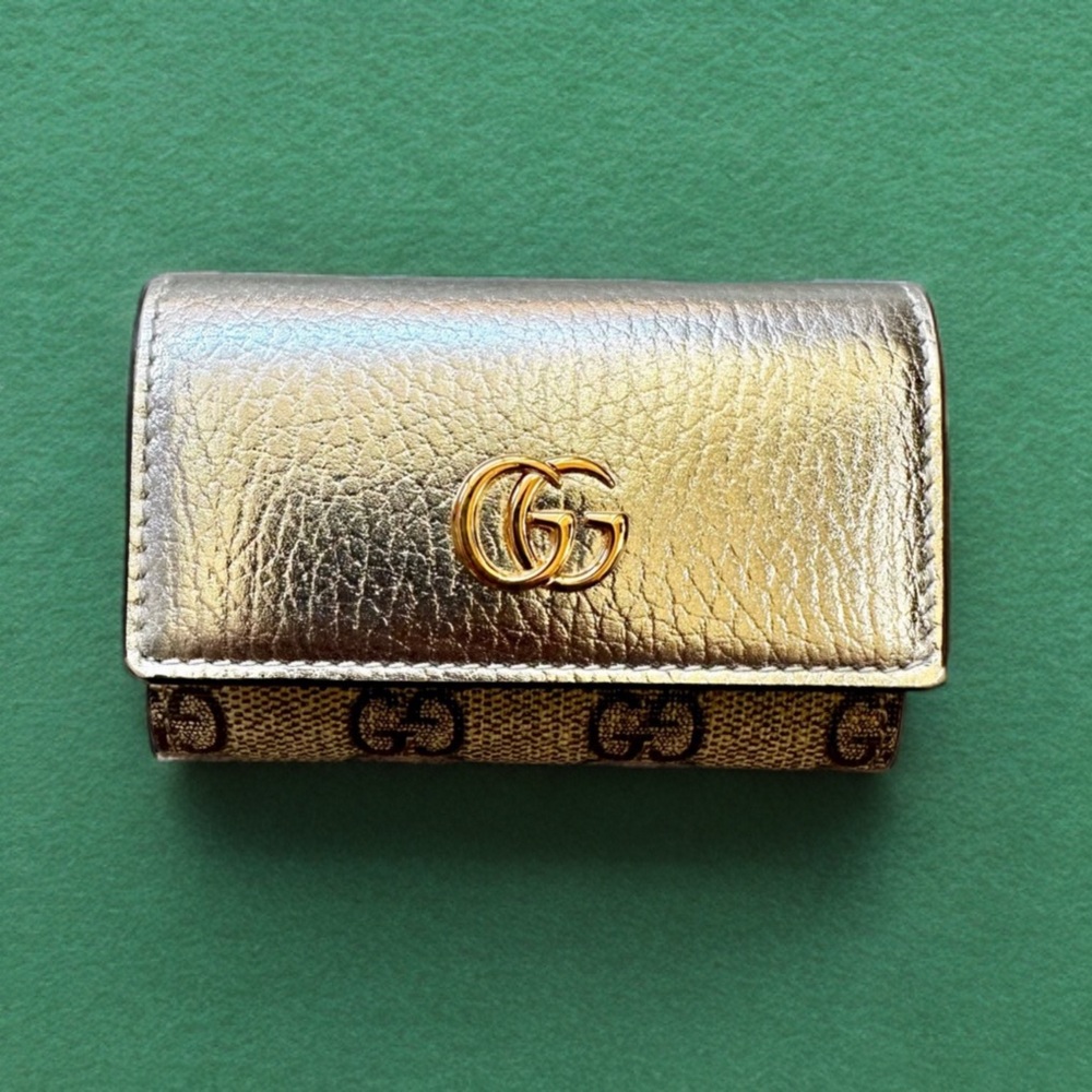 Gucci Limited Edition GG Monogram Silver Key Holder